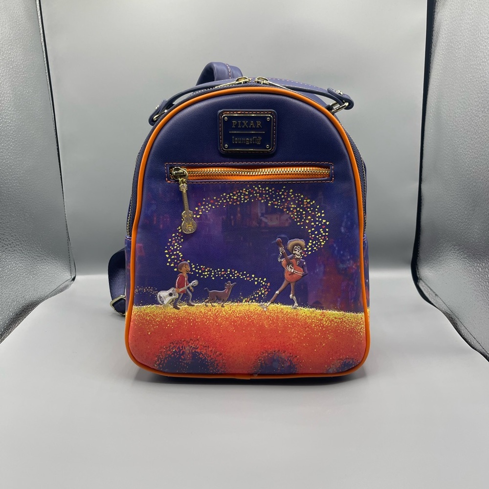 Loungefly Pixar Purple and Orange Backpack